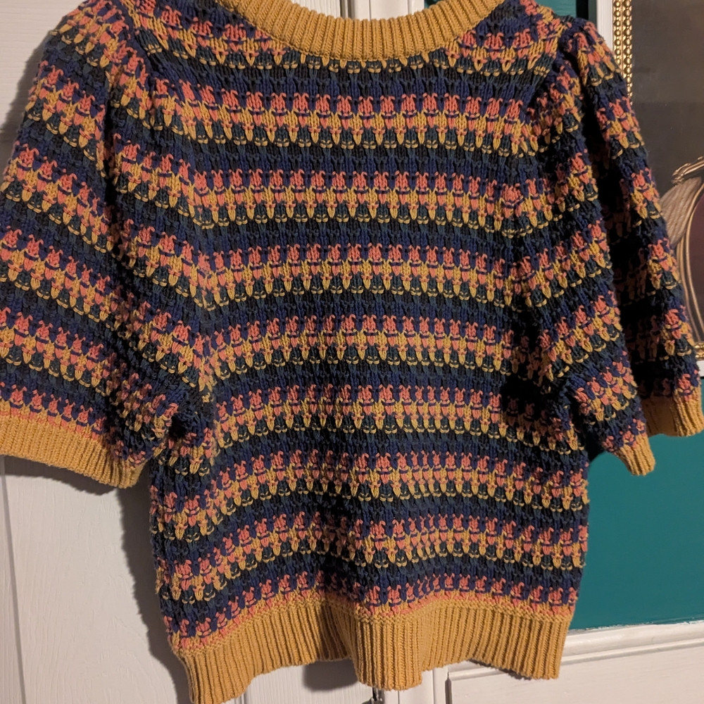 Colorful Knit Women's Sweater - Picture 2 of 4